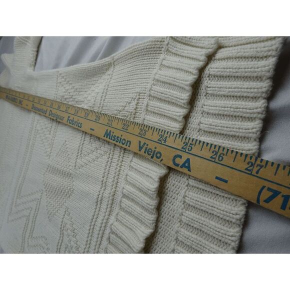 Pink Rose Off White Sweater Top Size S - Picture 8 of 8